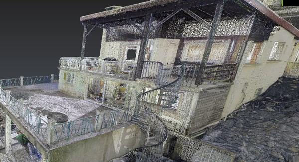 Levé de bâtiment par Laserscan