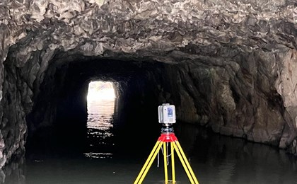 Scan d'un canal souterrain