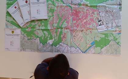 Calcul et affichage de l’emprise des gravats des bâtiments suite à un séisme