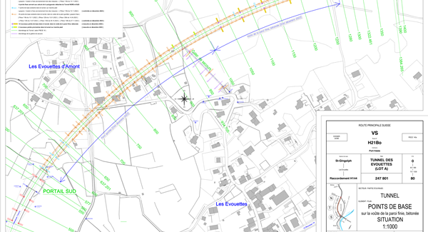 Précision dans le percement du tunnel des Evouettes (H-21) de l’ordre de quelques millimètres